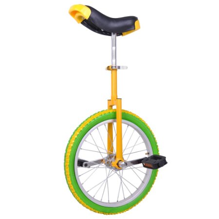 AW 18" Inch Wheel Unicycle Leakproof Butyl Tire Wheel Cycling Outdoor Sports Fitness Exercise Health