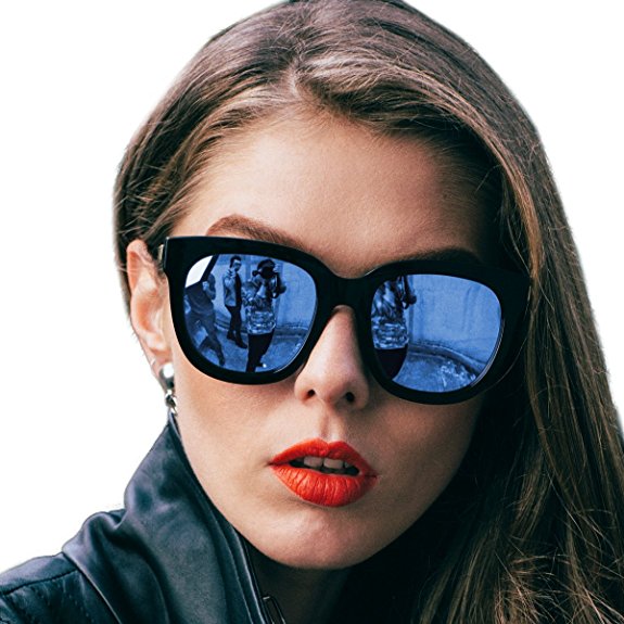 Retro Mirrored Sunglasses 100% Polarized, UV400 Protection, Anti Glare, Anti Reflective, Oversized for Women and Men