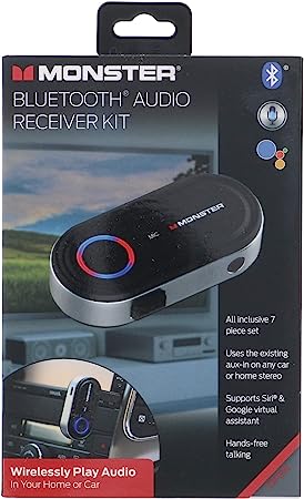 Monacor Audio Receiver Set, Black (MBA9-1009-BLK)