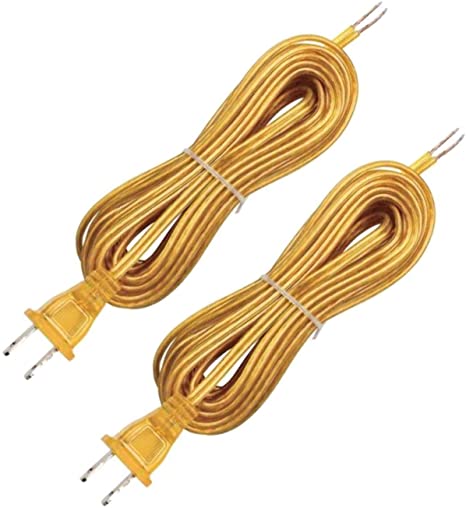 Westinghouse 7010300 Pack of 2 SPT-1 Gold Cord Set -15'