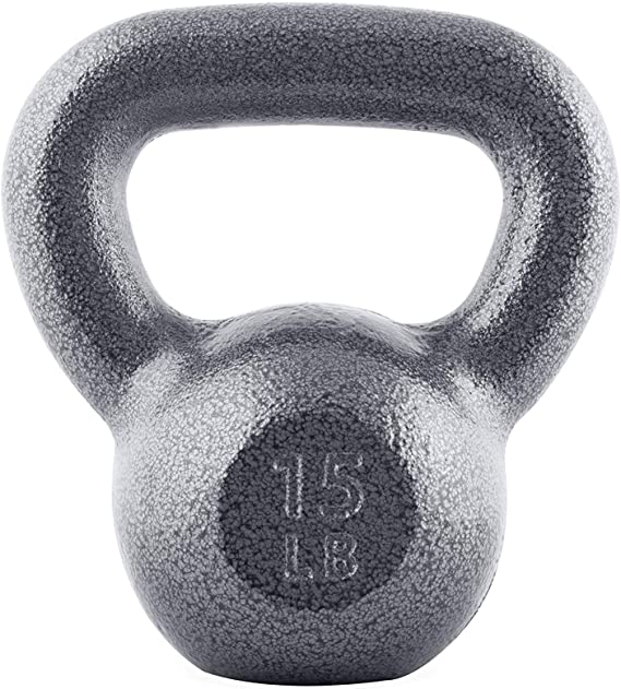 WF Athletic Supply Hammerstone Cast Iron Kettlebell - 13, 10-80 Pounds - Core Strength, Functional Fitness, and Weight Training Set - Free Weight, Equipment, Accessories