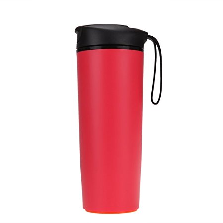 GBB Tumbler Travel Coffee Mug With Lid Double Wall Cups For Outdoor Adventure 18 oz - Red
