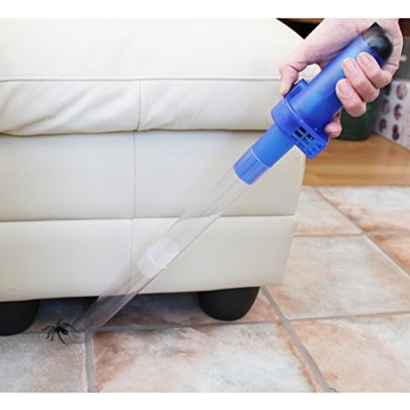KatchaTM Bug Buster Spider Vacuum Blue! - Vac's/ Sucks up live bugs!! Easily remove spiders from your home without touching them! - UK's Number 1 Spider Catcher Vacuum