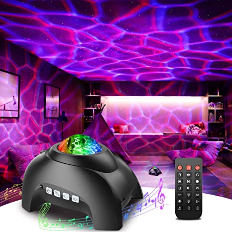 Rossetta Star Projector, Galaxy Projector for Bedroom, Galaxy Light Projector Bluetooth Speaker and 8 White Noise, Night Light Projector for Kids Adults Game Room, Home Theater, Ceiling, Room Decor