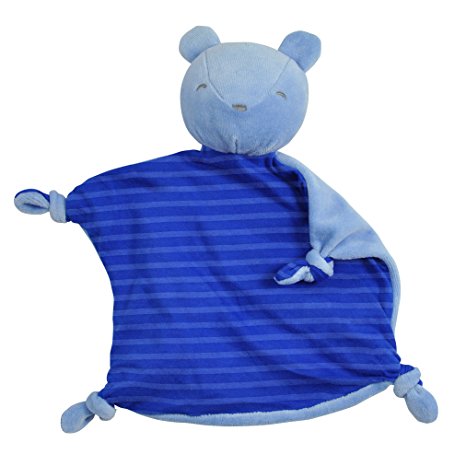 green sprouts Organic Blankie Animal Bear, Royal, 3 Months Plus