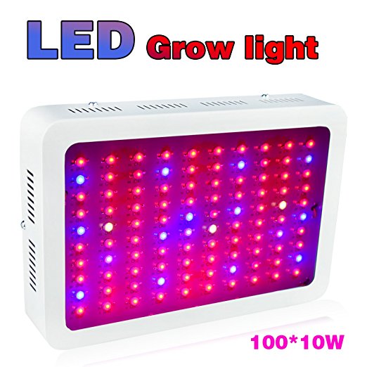 100x10W Full Spectrum LED Grow Light,100-265V Input,for Indoor Growing Herbs and Medical Plants (100X10W)