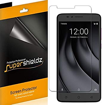 [6-Pack] Supershieldz for T-Mobile "REVVL Plus" Screen Protector, High Definition Clear Shield   Lifetime Replacements Warranty