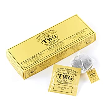 TWG Tea 1837. Moon and Sky Tea Selection, 15 count Hand Sewn Cotton Teabags (1 Pack)