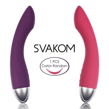 SVAKOM Lisa Touch-activated smooth neck massager with intelligent vibration technology. (wine red)