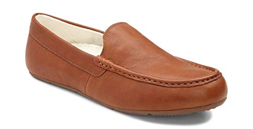 Vionic Men's Borough Tompkin Slippers - Moccasin Slipper with Concealed Orthotic Arch Support