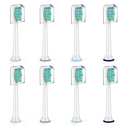 Beauty Care Toothbrush Replacement Heads,Electric Toothbrush Heads Fit DiamondClean HealthyWhite FlexCare EasyClean Kids Brush Handles,8 Pack
