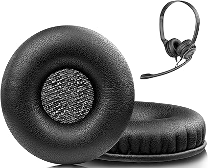 SOULWIT 50mm Ear Pads Cushions Replacement for Sennheiser PX80/PX100/PX100II/PX200, PC30/PC36/PC130/PC131/PC140/PC145, PMX100/PMX200, PXC150/PXC250/PXC300, SC30/SC60/SC75/SC230/SC260/SC630/SC660/SC665