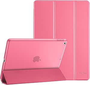 ProCase Smart Case for iPad 9.7 Inch iPad 6th/5th Generation Case 2018 2017(Model: A1893 A1954 A1822 A1823), Ultra Slim Lightweight Stand Case with Translucent Frosted Back Smart Cover -Melonpink