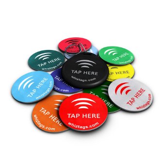 NFC tags - NTAG213 Chip - 10 Pack   Keychain   Free Bonus Tag - Android Writeable & Programmable - Adhesive Sticker Back - Samsung Galaxy S4 S3 Note 2 - HTC One First One X Droid DNA - Sony Xperia - Nexus - Smart Tags - Best Money-Back Guarantee!