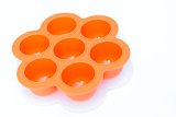 POPFEX Silicone Freezer Tray for Homemade Baby Food and More Orange - MADE IN USA