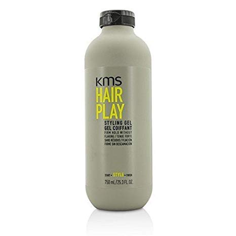 KMS HAIRPLAY Styling Gel Flake-Free, Glossy Shine & Firm Hold, Long-Lasting Control, Unisex, 25.4 oz
