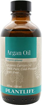 Organic Argan Oil For Hair, Face & Skin - BEST 100% Pure & Certified Organic Cold Pressed Moroccan Argan Oil - For Acne, Nails, Dry Scalp, Split Ends, Stretch Marks, Body & More - 4OZ