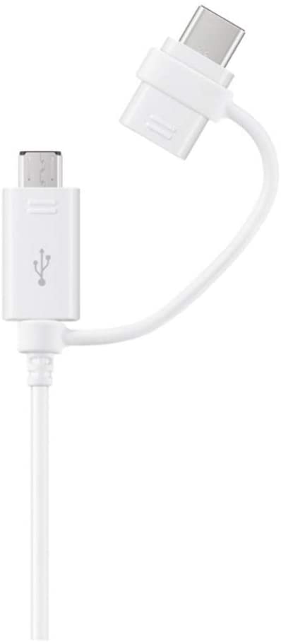 Samsung Original Combo Charge and Sync USB-C/Micro USB Cable - White