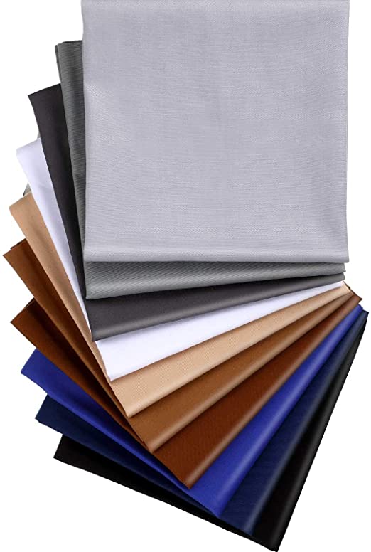 10 Pieces 20 x 20 Inch Solid Pure Cotton Fabric DIY Quilting Fabric Bundles Square Patchwork Fabrics Solid Craft Bundles for DIY Craft Cloths Handmade Supplies