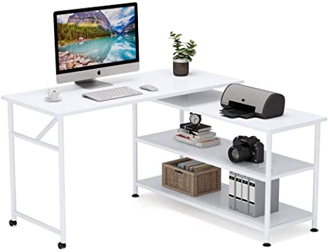 Fakespot | Tribesigns Modern L Shaped Desk With... Fake Review