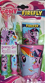 My Little Pony Dental Set, Toothbrush x 2, Toothpaste & Cup / Beaker