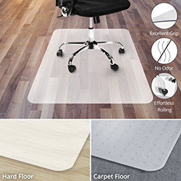 Office Chair Mat for Hardwood Floor | Opaque Office Floor Mat | BPA, Phthalate and Odor Free | Multiple Sizes available- 36" x 36"