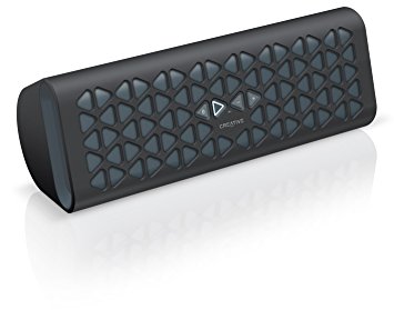 Creative Muvo 20 Portable Wireless Bluetooth Speaker with NFC, Amp and Dual Flared Bass Port (Black)