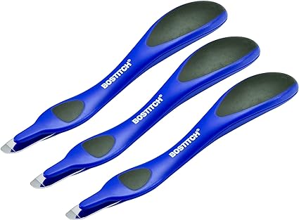 Bostitch Office Professional Magnetic Easy Staple Remover Tool, 3 Pack Blue Colored Staple Puller Stick for Office Home & School.