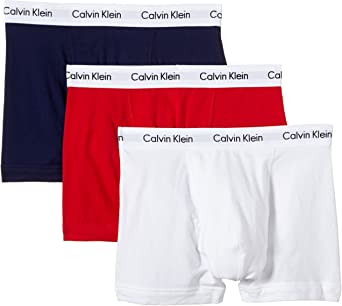 Calvin Klein Underwear Men’s Trunks Pack of 3 - Cotton Stretch