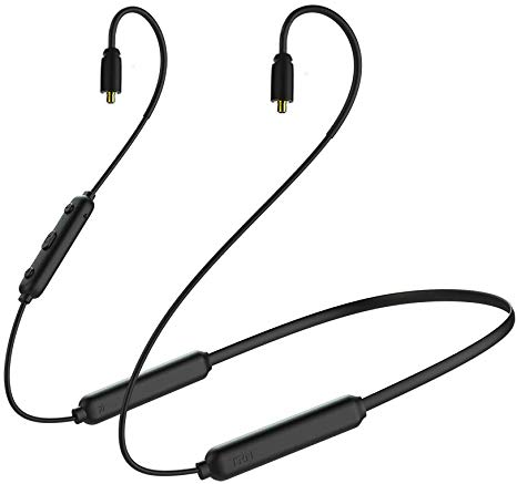 Bluetooth Headphone Cable,OKCSC BT3S Wireless Earbuds Bluetooth 4.2 Cable Supporting Apt-x & AAC,20 Hours Playback Earphone Bluetooth Connector for SHURE se215 se315 Westone w80 w60(mmcx Jack)