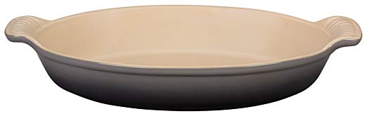 Le Creuset Stoneware Heritage Oval 24OZ. Au Gratin Dish - Oyster