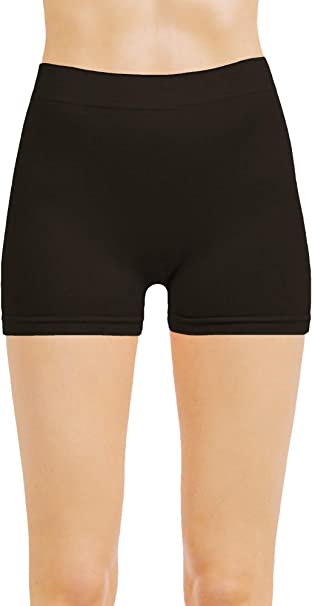 ClothingAve. Women's Seamless Basic Exercise Shorts Underskirt Boyshorts