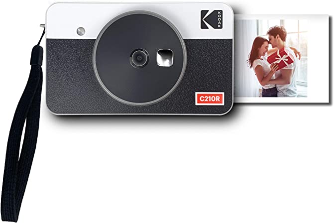 Kodak Mini Shot 2 Retro Portable Wireless Instant Camera & Photo Printer, Compatible with iOS & Android and Bluetooth Devices, Real Photo (2.1x3.4) 4Pass Technology - White