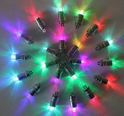 HOSL 60 Pack Multicolor LED Submersible Waterproof Mini Blinking Lights for Paper Lantern Balloon Floral Wedding Halloween Christmas Party Decoration Centerpieces