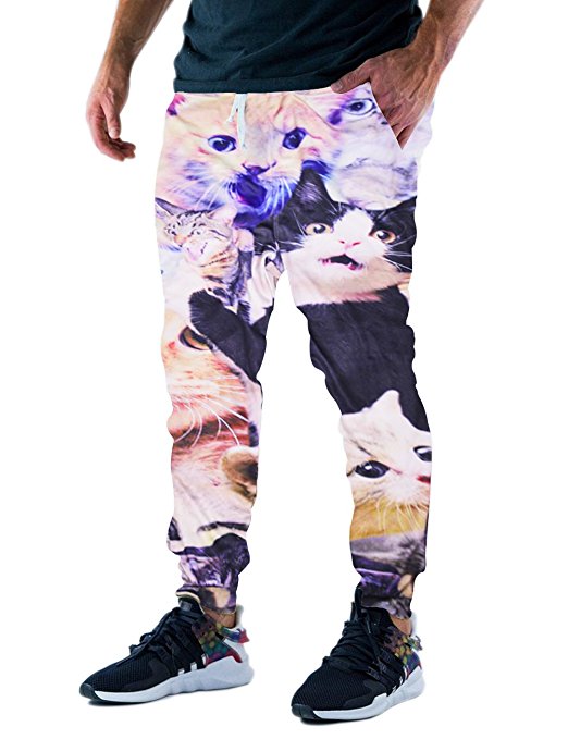 RAISEVERN Unisex 3D Printed Casual Active Sports Pants Joggers Sweatpants