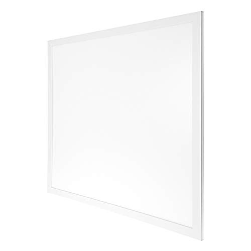 2x2 LED Flat Panel Light, 3500K Neutral White, 35W - White Frame, 3700 Lumens, 100-277V - UL & DLC-Qualified - 2 Pack