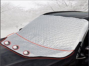 iZoeL Car Windscreen Snow Cover Magnetic Windshield Cover Windproof Magnetic Edges Waterproof Oversized for SUV Truck