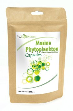 Marine Phytoplankton Capsules | 180 x 500mg | Highest Quality Available | The Most Powerful Superfood on the Planet | By MySuperfoods