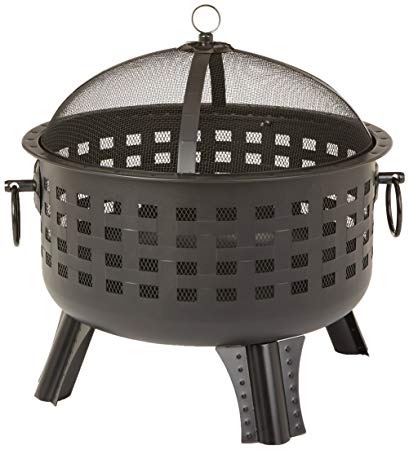 AmazonBasics 23.5 Inch Steel Lattice Fire Pit