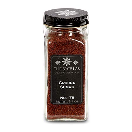 The Spice Lab No. 178 - Ground Sumac, French Jar - All Natural Kosher Non GMO Gluten Free