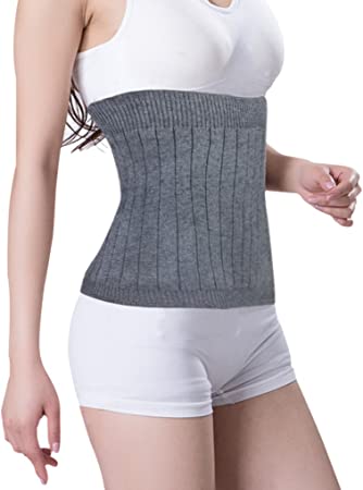 Cashmere Waist Warmer Support Medical Abdominal Binder Thermal Therapy Knit Kidney Warmer Stomach Lumbar Lower Back Pain Relief Support Brace Slim Waist Trimmer Wrap Belt