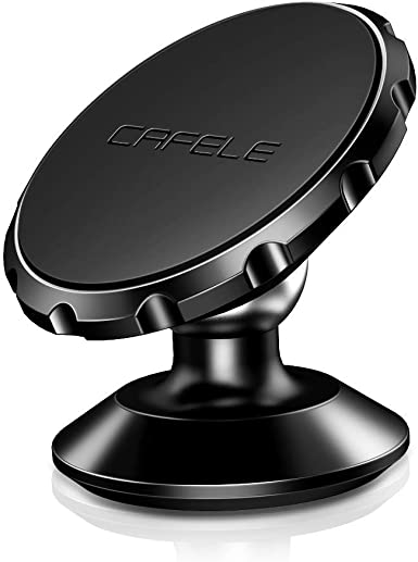 Magnetic Phone Car Mount, CAFELE Universal 360° Rotation Magnet Car Phone Holder Metal Stand Dashboard Car Cradle Mount Compatible with iPhone, Sumsung, Google, Pixel, LG, Huawei, etc - Black