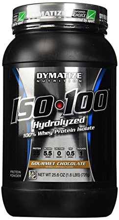 Dymatize Nutrition - ISO 100 100% Hydrolyzed Whey Protein Isolate Gourmet Chocolate - 1.6 lbs.