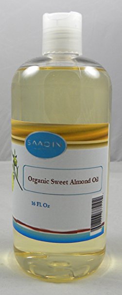 Sweet Almond Oil - 100% Pure and Organic 16 Oz
