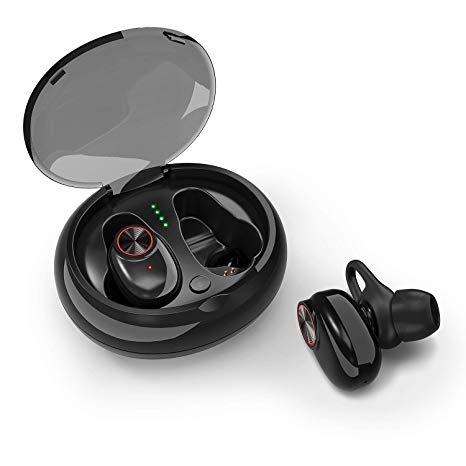 Bluetooth 5.0 Earbuds ICETEK True Wireless Headphone Stereo 3D Sound in Ear Headset Charging Case Sports Run Sweat Proof Noise Cancelling Microphone Battery 5-8 Hour Siri iPhone Android Samsung