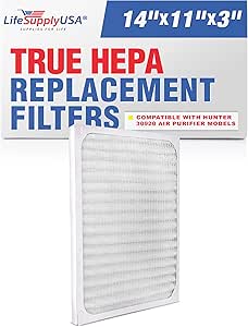 Air Cleaner Filter Replacement Compatible with Hunter 30920 30905 30050 30055 30065 37065 30075 30080 30177 Air Purifers by LifeSupplyUSA