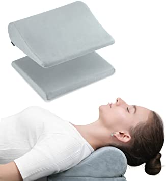 Rehand Cervical Traction Wedge Pillow, Neck and Shoulder Relaxer, Gentle Spinal Correction, 2-Height Adjustable Design, Neck Stretcher Device for Head Posture, Migraine, Headache, Neck & Post-Surgery