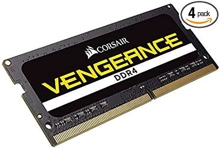 Corsair Vengeance SODIMM 32GB (4x8GB) DDR4-3800 (PC4-30400) CL18 for Intel X299 Systems - CMSX32GX4M4X3800C18