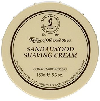Taylor of Old Bond Street Sandalwood Shaving Cream Bowl, 5.3-Ounce 2PK