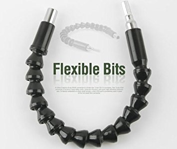 16" Flexible Extention Screwdriver Drill Bit Holder with Magnetic Quick Connect Drive Shaft Tip